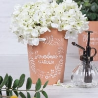 Grandma's Garden Terracotta Vase